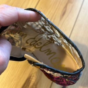 Sam Edelman floral heeled booties